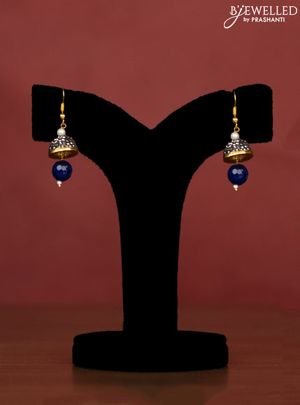 Jaipur multilayer beaded navy blue necklace