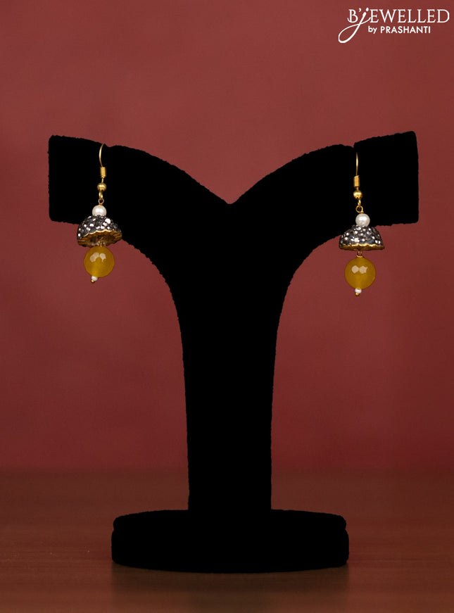 Jaipur multilayer beaded yellow necklace