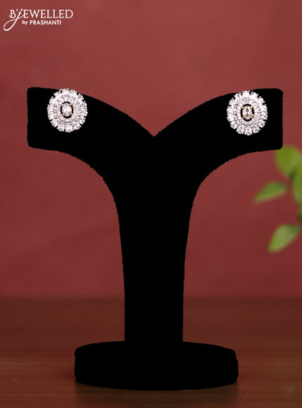 Beaded multilayer choker with mint green and cz stones pendant