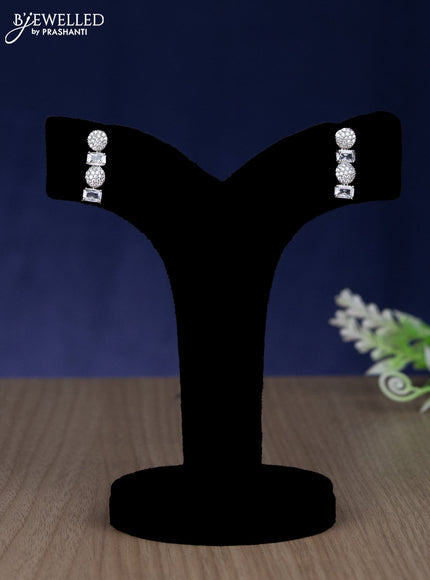 Zircon necklace with cz stones