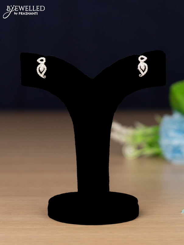 Zircon Haaram maang design with cz stones