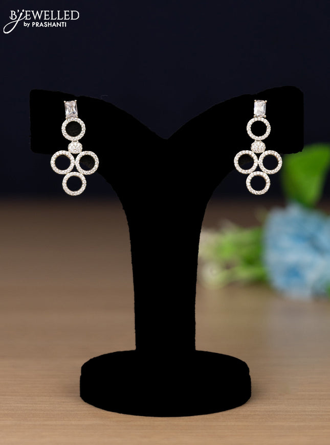 Zircon necklace with cz stones