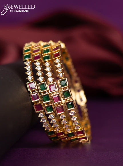 Antique bangles with kemp and cz stones