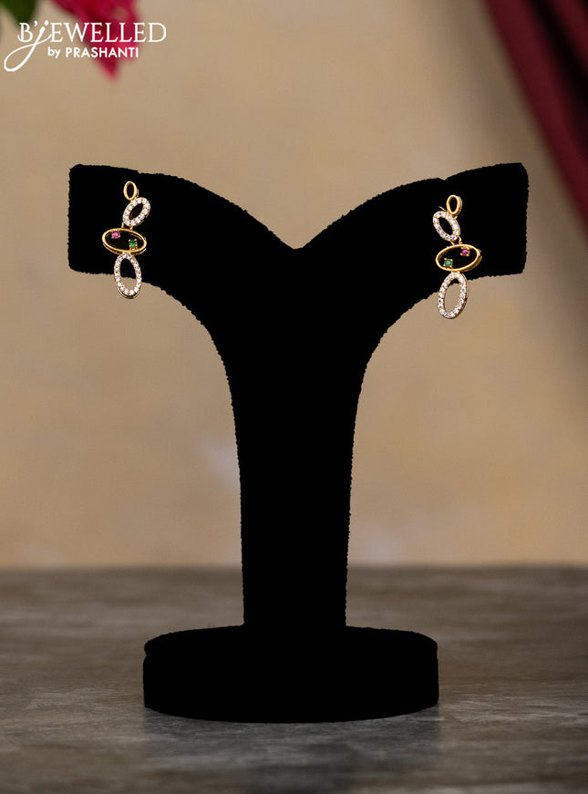 Antique haaram with kemp and cz stones