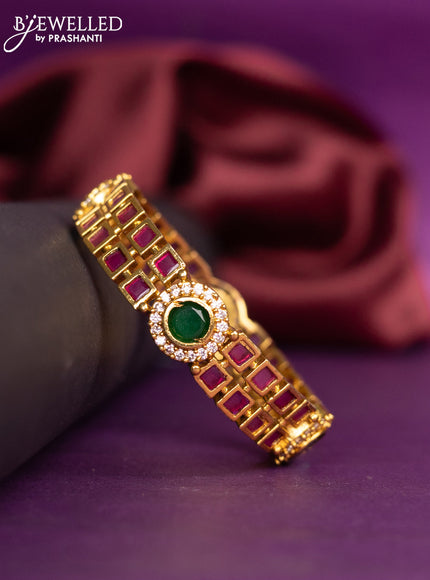 Antique bangles with kemp and cz stones