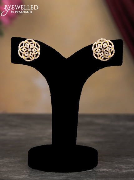 Jaipur black beaded necklace with cz stone pendant