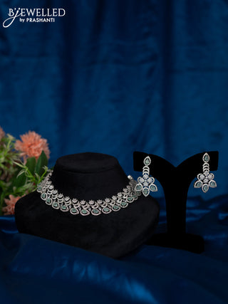 Zircon choker with cz stones