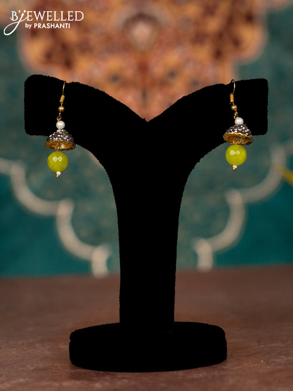 Jaipur multilayer green beaded necklace