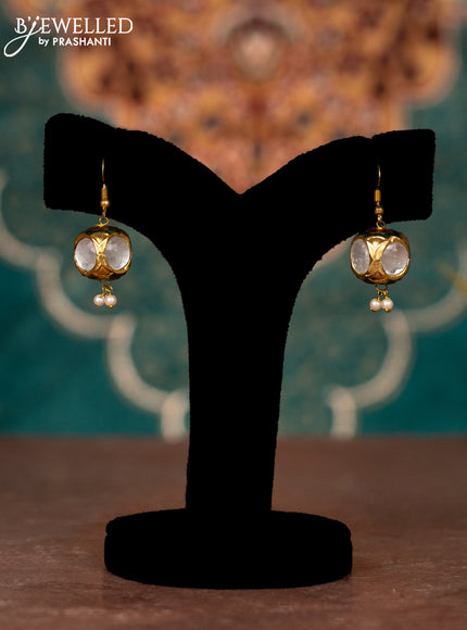 Jaipur beaded necklace with kundan stone minakari balls