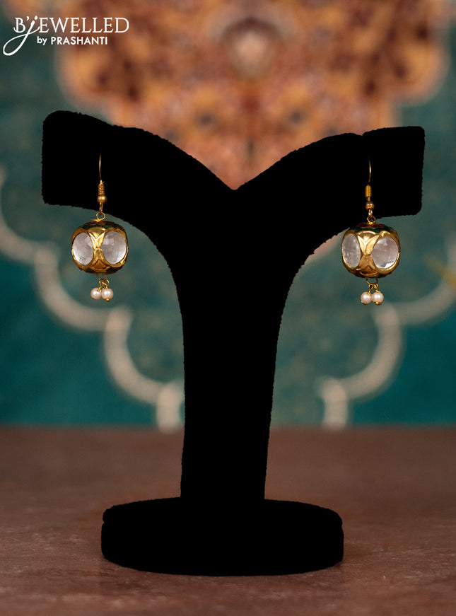 Jaipur beaded necklace with kundan stone minakari balls