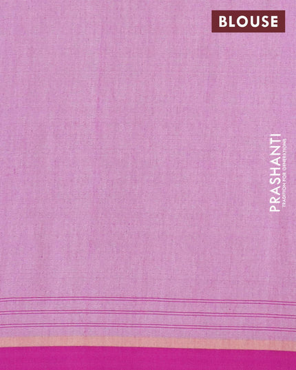 Bengal soft cotton saree beige and purple with thread woven buttas and simple border - {{ collection.title }} by Prashanti Sarees