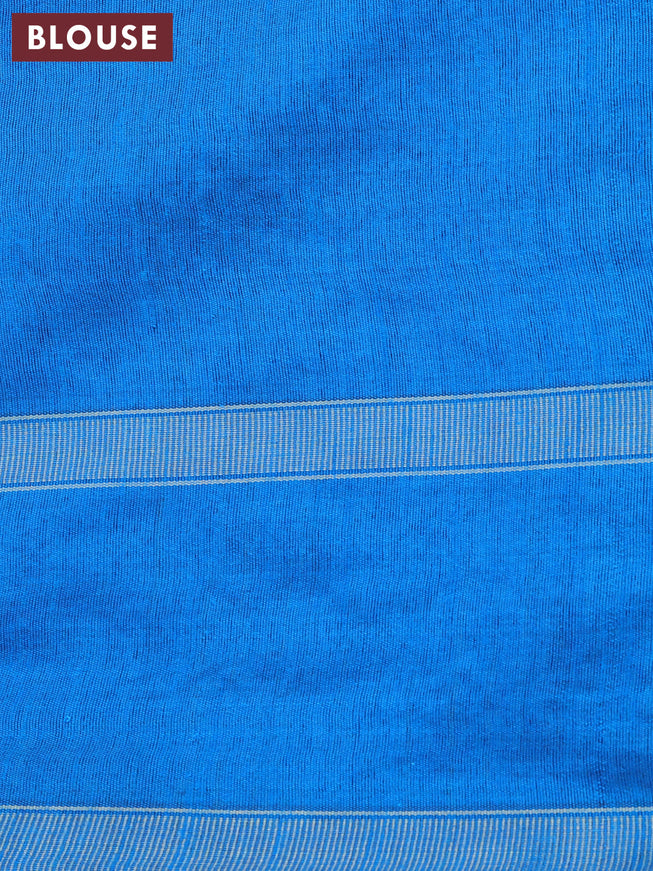 Dupion silk saree black and cs blue with plain body and temple design rettapet zari woven border