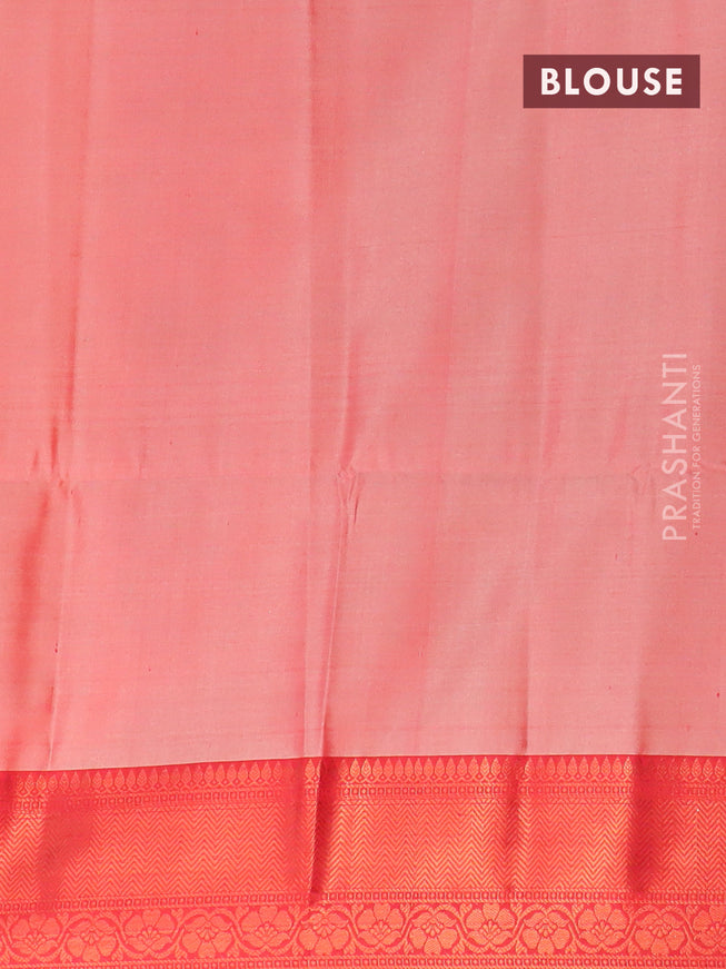Banarasi semi tussar saree sandal and maroon with allover ikat weaves and copper zari woven border