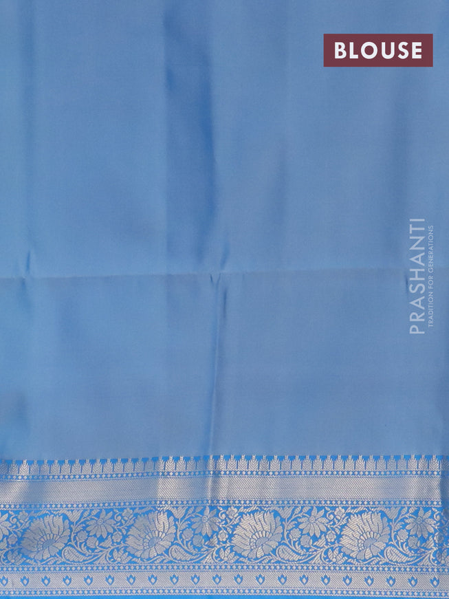 Banarasi semi tussar saree teal blue shade and cs blue with allover ikat weaves and zari woven border