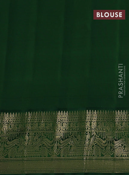 Pure gadwal silk saree light blue and green with annam zari woven buttas and rich zari woven korvai border