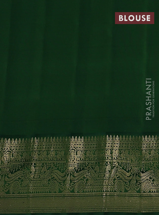 Pure gadwal silk saree light blue and green with annam zari woven buttas and rich zari woven korvai border