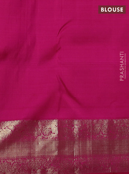 Pure kanchipuram silk saree pink with zari woven buttas and zari woven border