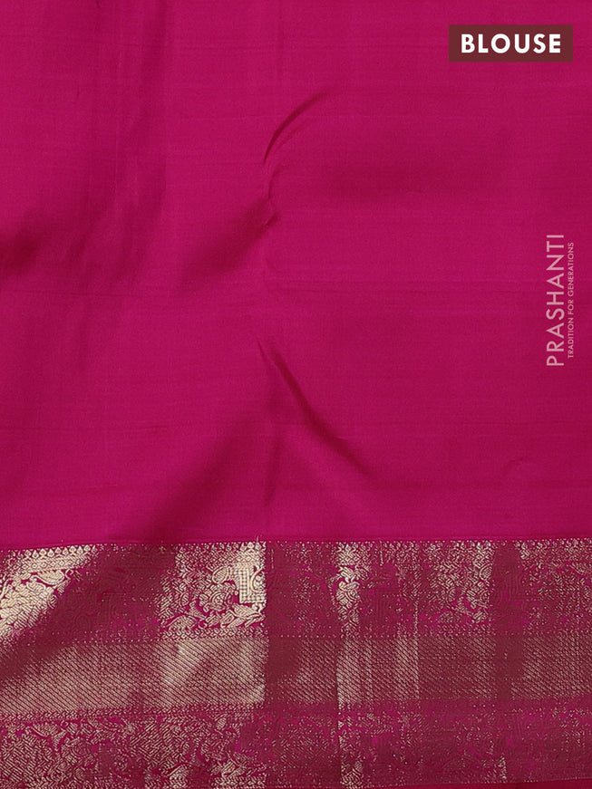 Pure kanchipuram silk saree pink with zari woven buttas and zari woven border