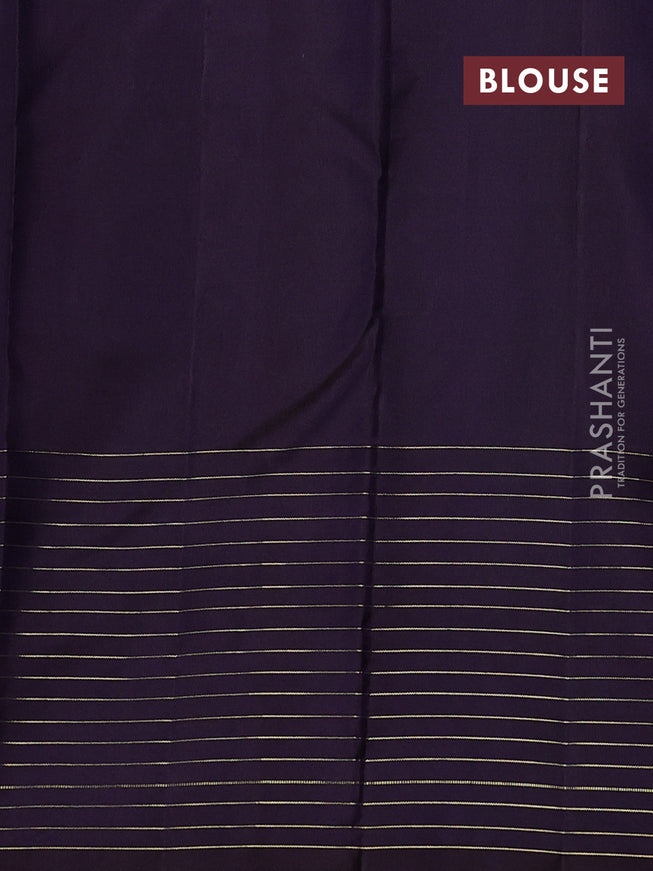 Pure kanchipuram silk saree lime green and coffee brown with allover zari weaves and rich zari border