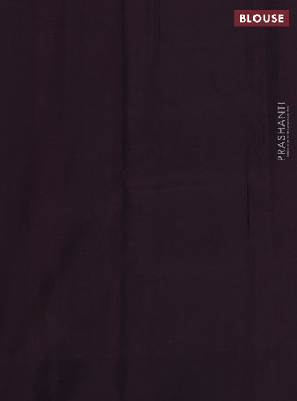 Pure kanchipuram silk saree mehendi green and wine shade with allover stripes pattern and zari woven butta border