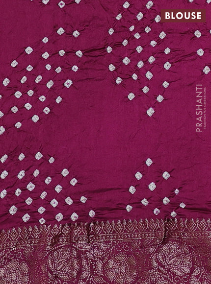 Chiniya silk saree wine shade with plain body and woven border