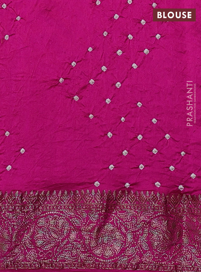 Chiniya silk saree pink with plain body and woven border