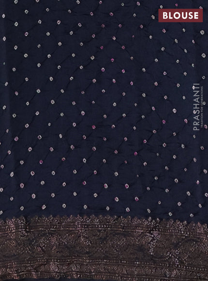 Chiniya silk saree black with plain body and woven border