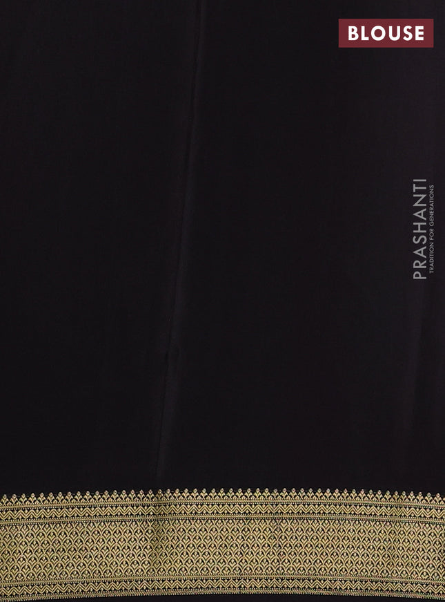 Pure mysore silk saree red and coffee brown with zari woven buttas and zari woven border