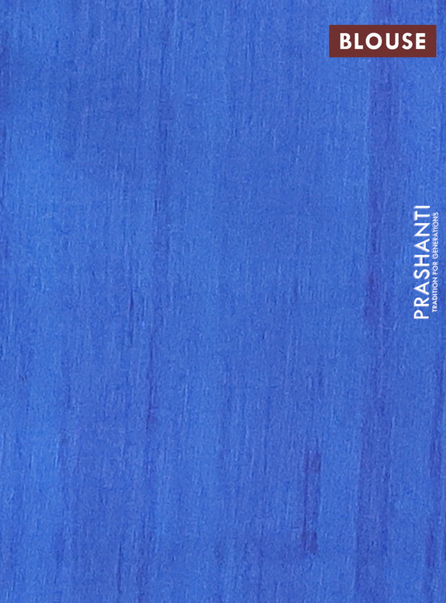 Semi tussar saree mustard yellow and blue with bandhini butta prints and madhubani printed pallu