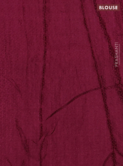 Banarasi semi silk saree deep maroon with allover thread & zari weaves and woven border