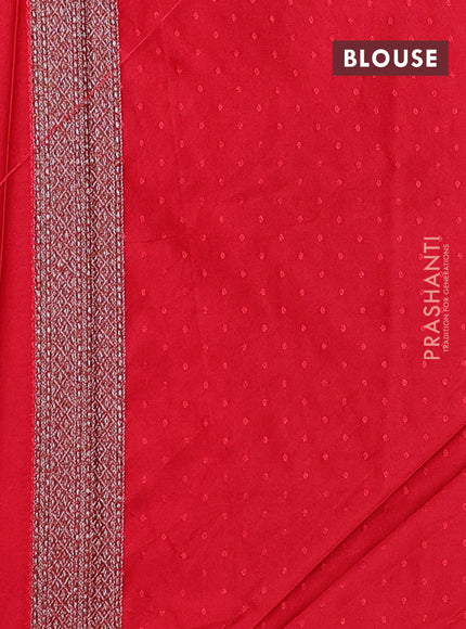 Banarasi semi silk saree maroon with allover thread & zari weaves and woven border