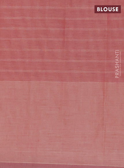 Nithyam cotton saree pastel maroon with allover checks & thread buttas and thread woven butta border