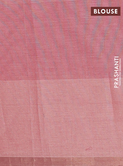 Nithyam cotton saree maroon shade with thread woven buttas and zari woven border