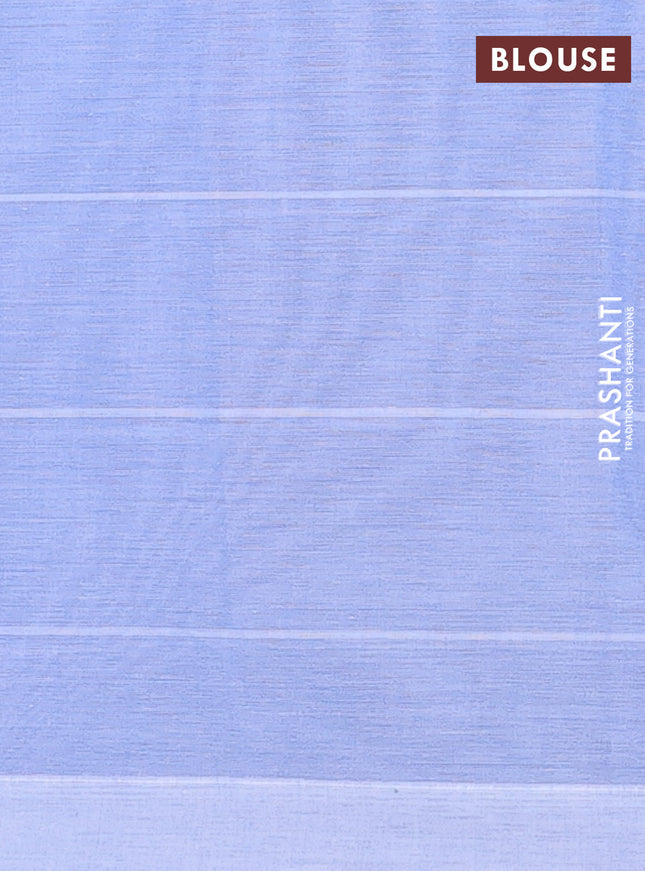 Nithyam cotton saree lavender with allover checks & thread buttas in borderless style