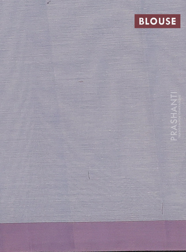 Nithyam cotton saree grey with allover thread weaves and simple border
