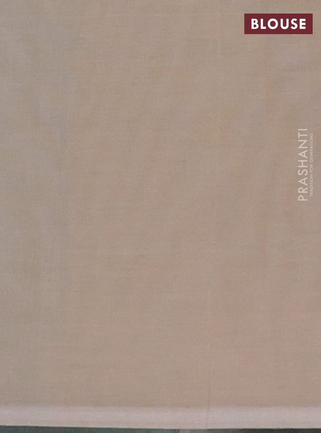 Nithyam cotton saree pastel green with thread woven buttas in borderless style