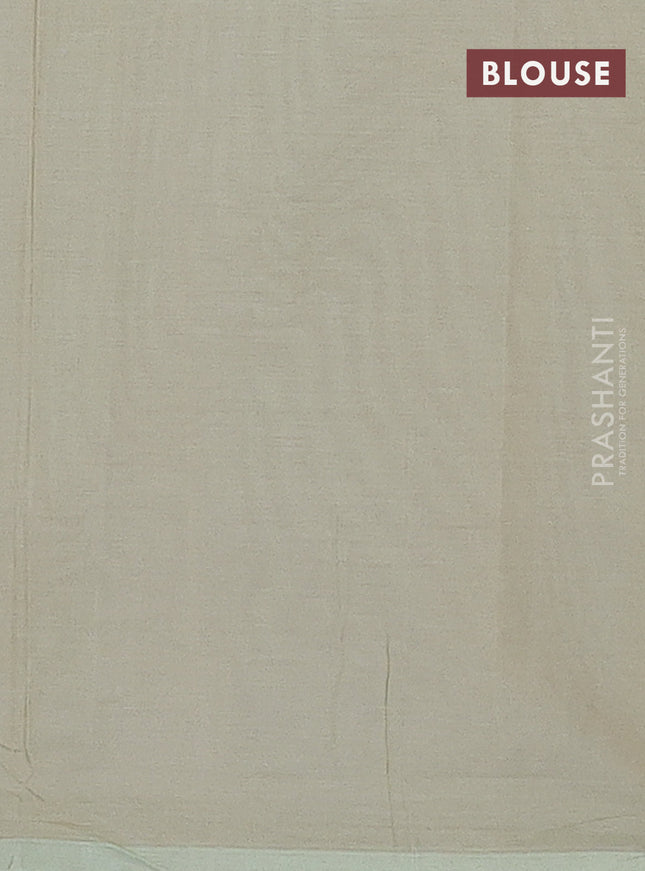 Nithyam cotton saree dual shade of lavender and green shade with thread woven buttas in borderless style