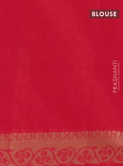 Coimbatore cotton saree pink with allover self emboss and thread woven border