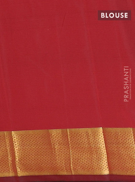 Arani semi silk saree maroon with zari woven buttas and zari woven border
