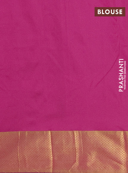 Arani semi silk saree purple with zari woven buttas and zari woven border