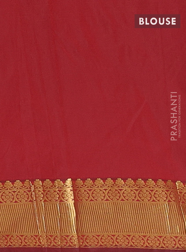 Arani semi silk saree maroon with zari woven floral buttas and zari woven border
