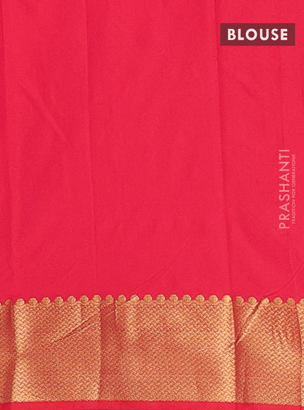 Arani semi silk saree pink with zari woven buttas and zari woven border