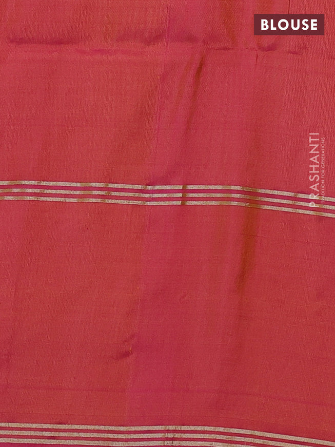 Pure soft silk saree yellow and dual shade of pinkish yellow with zari woven buttas and rettapet zari woven border