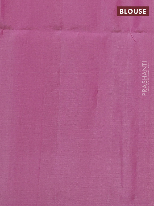 Pure soft silk saree light pink with allover zari weaves and long rich zari woven border