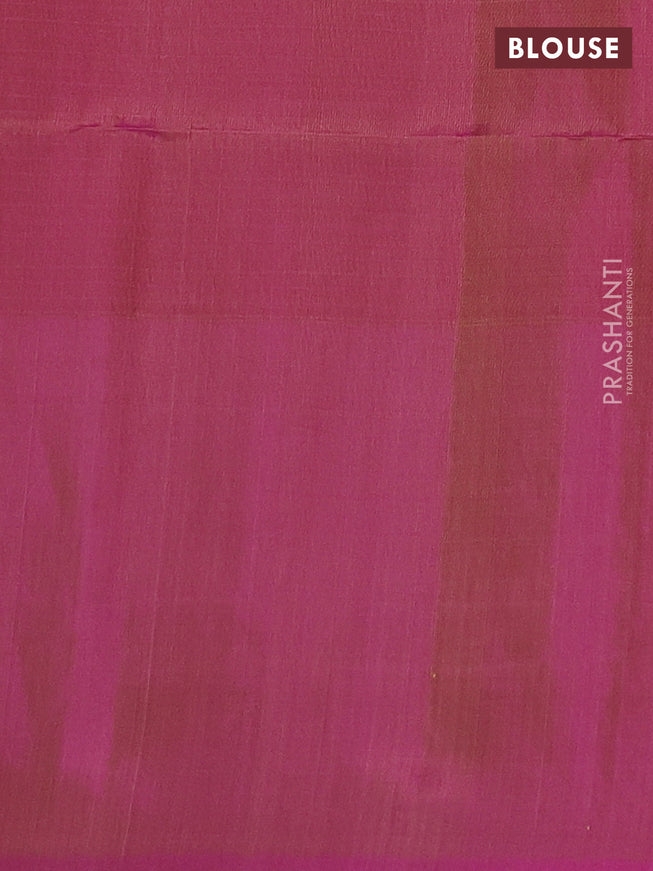 Pure soft silk saree sandal and dual shade of pink with allover thread checked pattern and long zari woven butta border