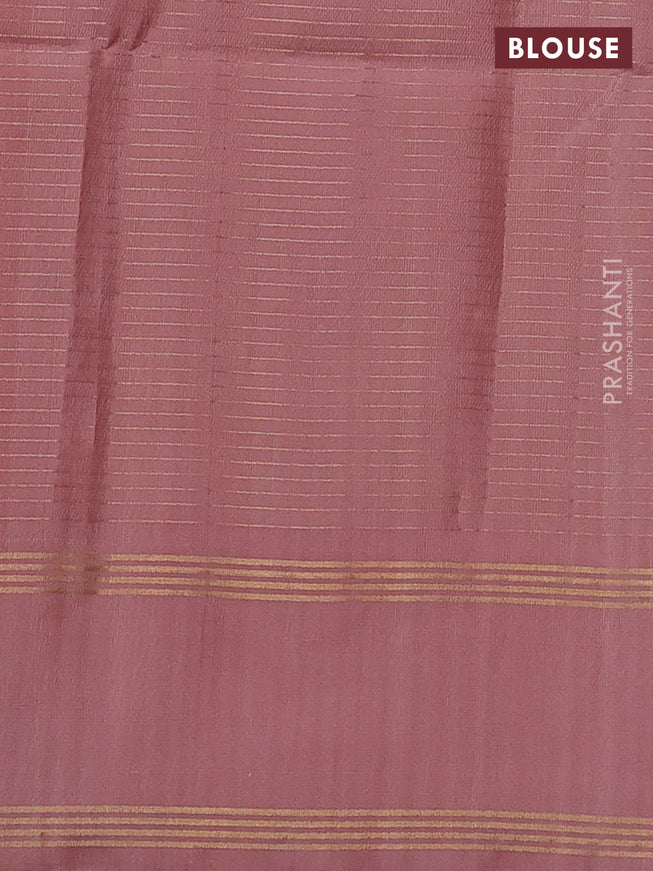 Pure soft silk saree mustard yellow and pastel peach with allover zari checked pattern and rettapet zari woven border