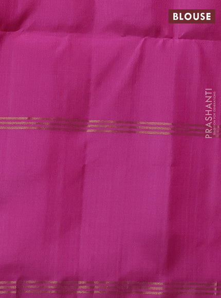 Pure soft silk saree light pink and pink with allover zari weaves and rettapet zari woven border