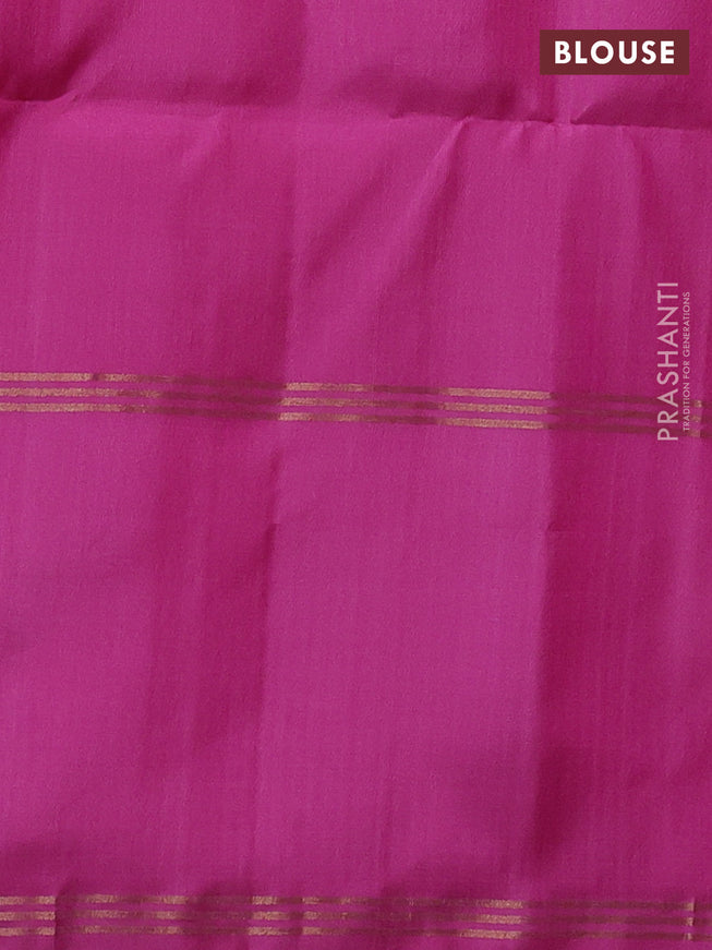 Pure soft silk saree light pink and pink with allover zari weaves and rettapet zari woven border