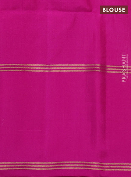 Pure soft silk saree light pink and pink with allover zari woven butta weaves and rettapet zari woven border