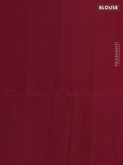 Kanchipuram soft silk saree pink and maroon with allover zari weaves in borderless style